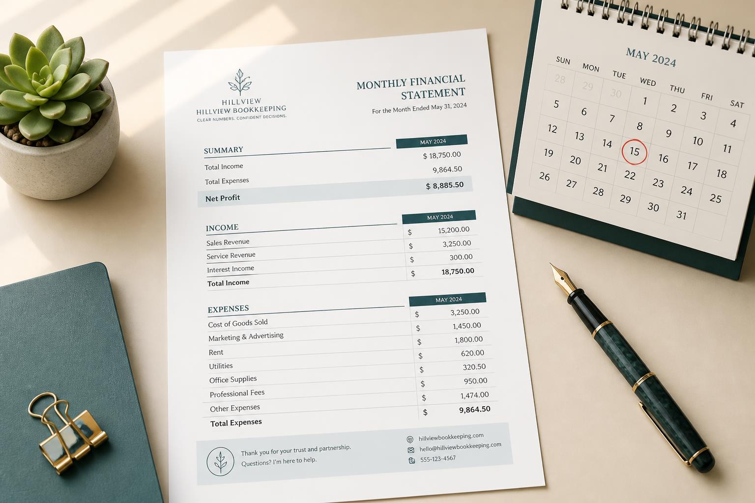 Essential Monthly Bookkeeping